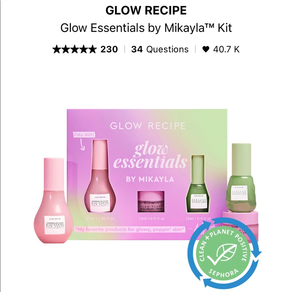 Glow Recipe Glow Essentials Kit